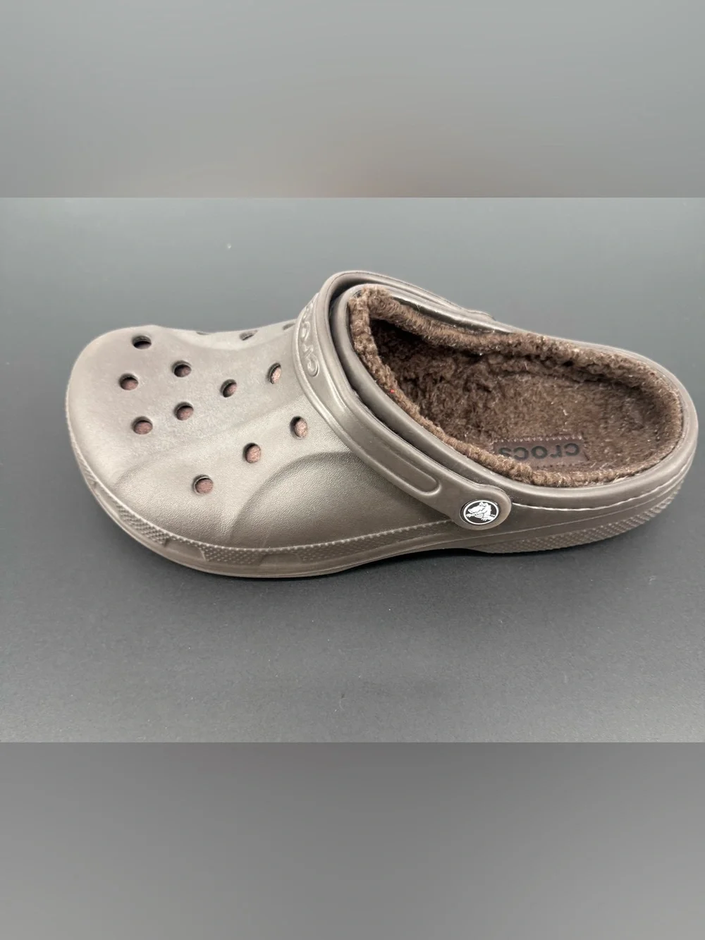 CROCS Men’s Classic Lined Clog in Chocolate Brown Size 10